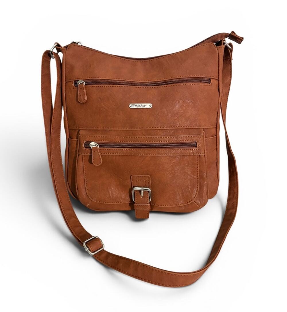 Multi Sac Leather Purse Shoulder Strap. 12.5”X11”